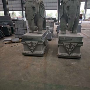 佛山芝麻灰花岗岩对象 芝麻白芝麻灰大象