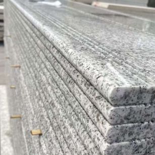 佛山芝麻白楼梯踏步 花岗岩楼梯板材