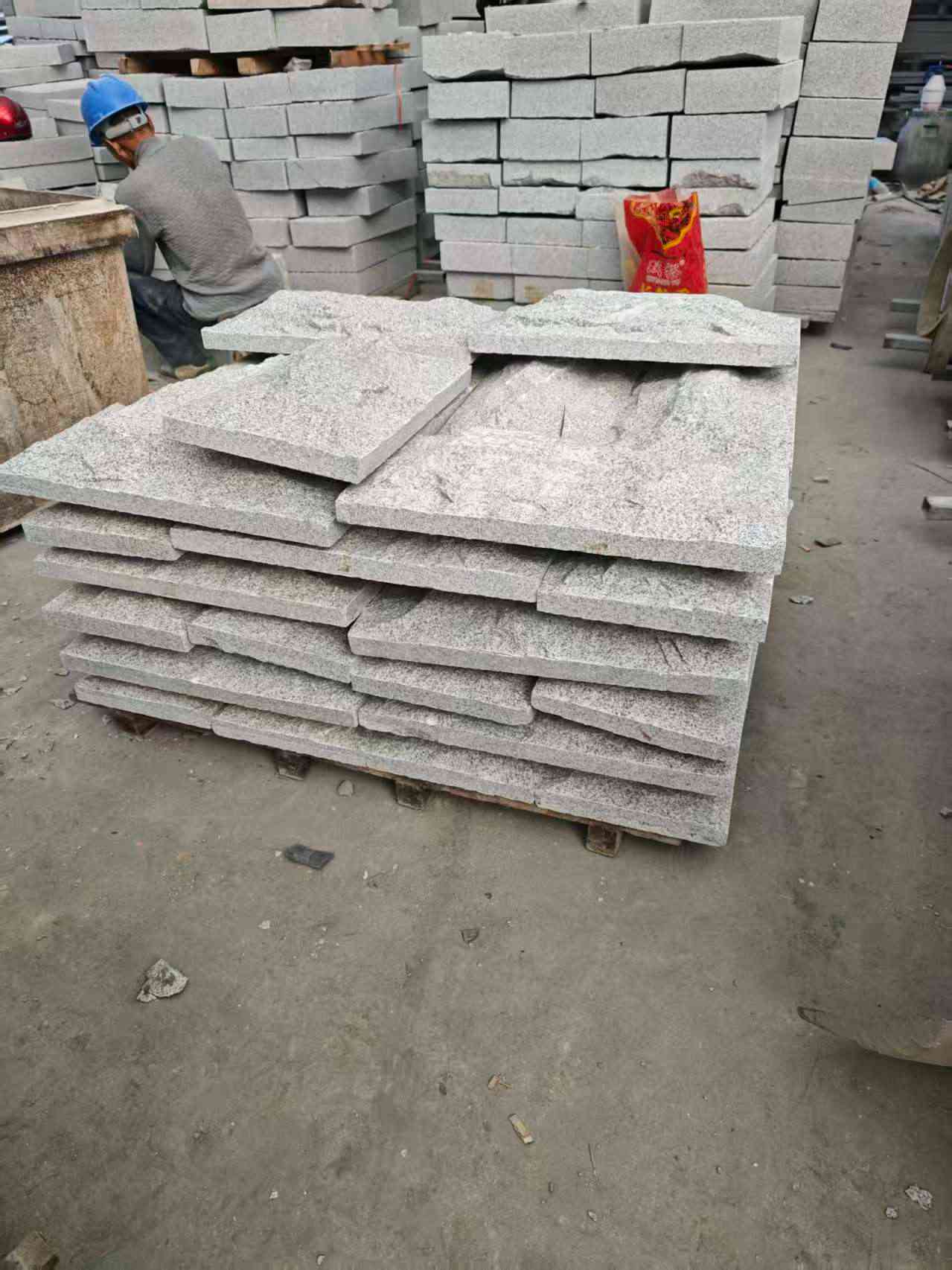 佛山芝麻白蘑菇石，自然面