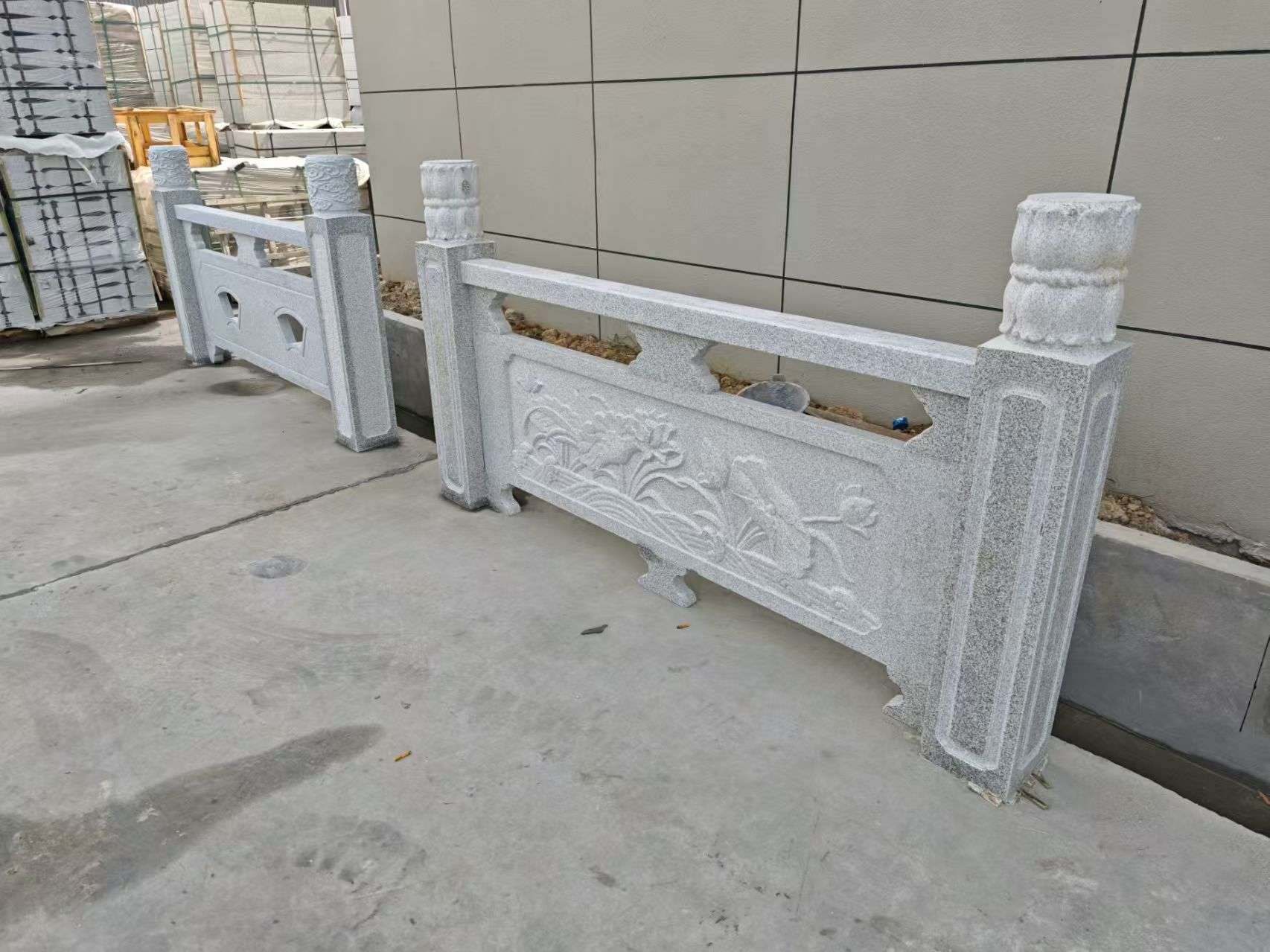 佛山芝麻白河道栏杆 石材栏杆